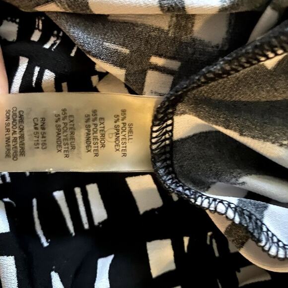 Calvin Klein Black and White Checkered Blouse - Picture 8 of 8